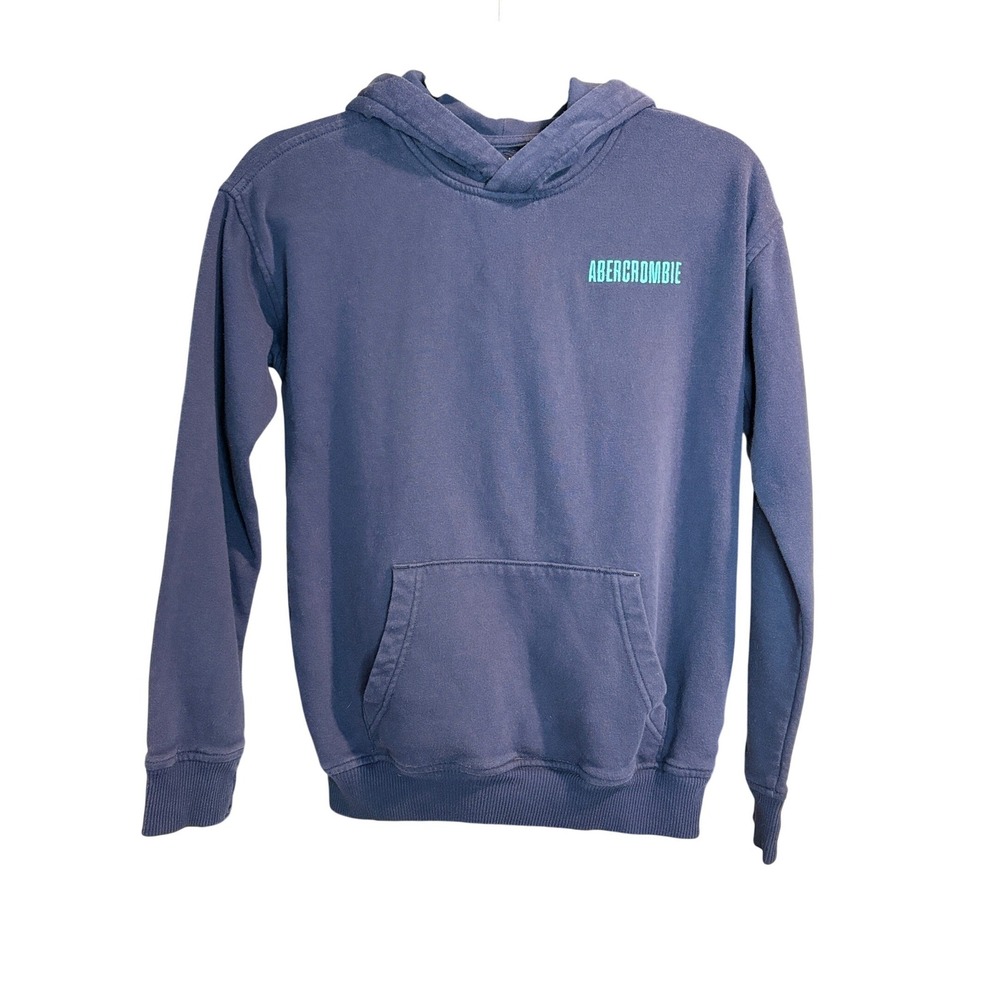 Abercrombie Kids Navy Blue Graphic Hoodie Relaxed Fit Size 11/12 New York City‎